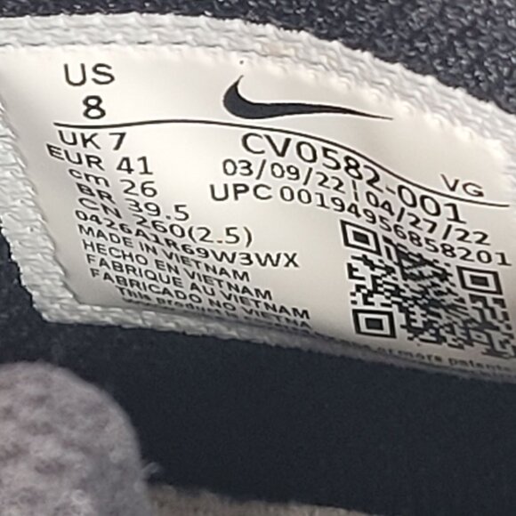 Nike Alpha Menace 3 Shark Men’s Black & White Football Cleats CV0582-001 US Sz 8 - Picture 8 of 8